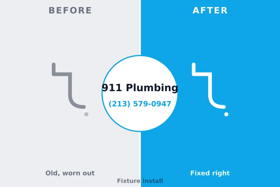 Before and after: plumbing company Hillcrest Heights, MD